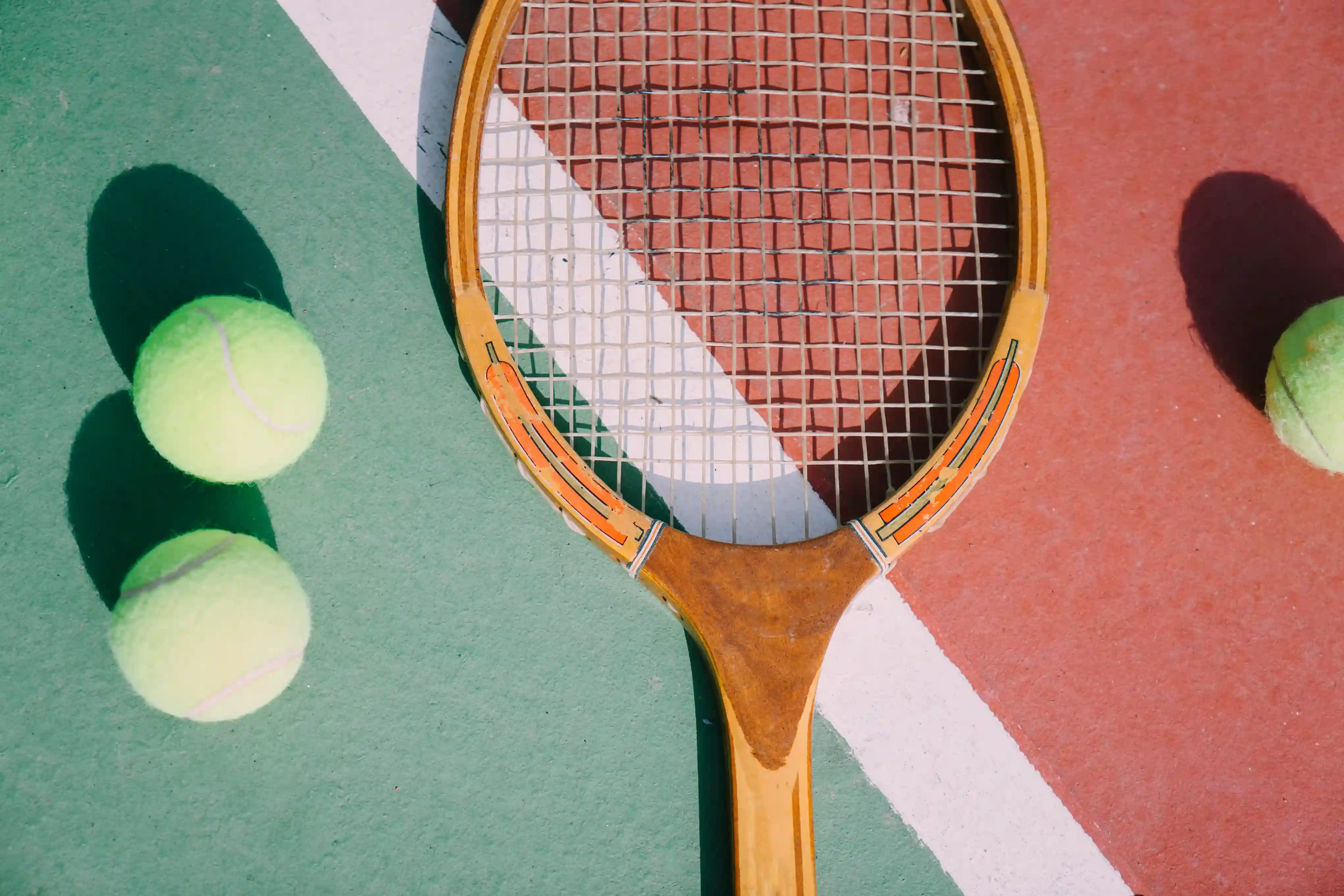 tennis balls racket